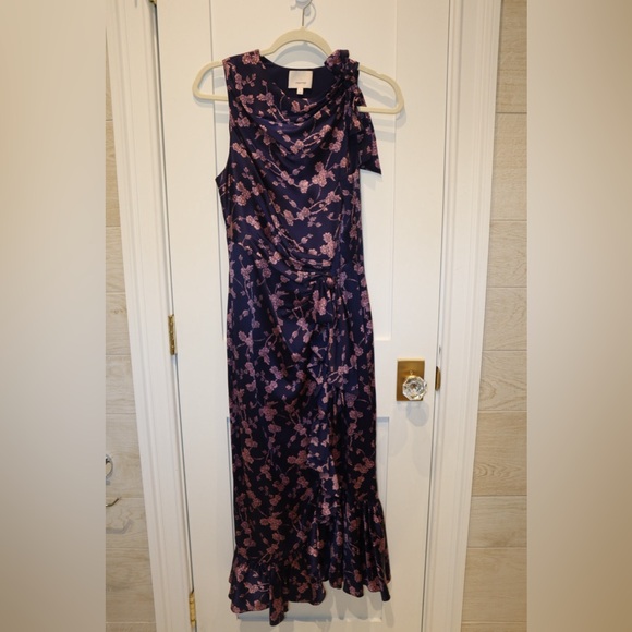NWOT Cinq a Sept Nanon Knotted Silk Dress - Picture 2 of 6